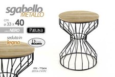 Sgabello pattaya metallo - in,