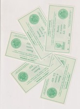 Miniassegni BUONI D'ACQUISTO - serie GAZZETTINO NUMISMATICO verde