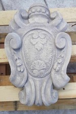 FREGIO  BLASONE STEMMA ARALDICO DA PARETE PER PORTONE ESTERNO IN  CEMENTO  MARMO