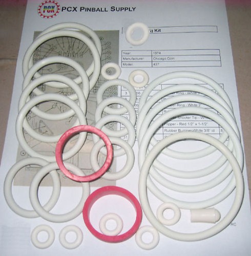 Kit anello gomma flipper