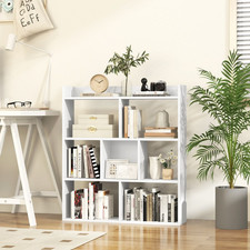 Libreria a Cubi Aperti Con 7 Scomparti, Mensola Espositiva per L'Archiviazione i