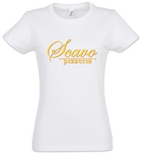 Scavos Pizzeria Women T-Shirt Desperate Restaurant Sign Logo Symbol Housewives