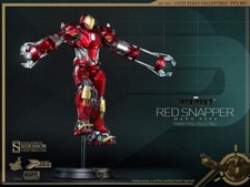 HOT TOYS PPS002 IRON MAN 3 - IRON MAN RED SNAPPER MAR XXXV power pose scale 1/6