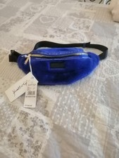 Marsupio Blu in pelliccia