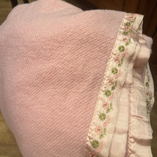 Coperta rosa vintage raso