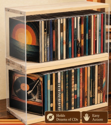 Porta legno dvd - cd,