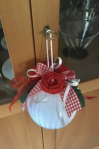 Pallina natale fatta mano - pallina,