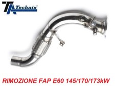 Downpipe BMW Serie 5 E60 E61 SOLO DIESEL 525D 530D XD LINEA 60mm 145/170/173kw