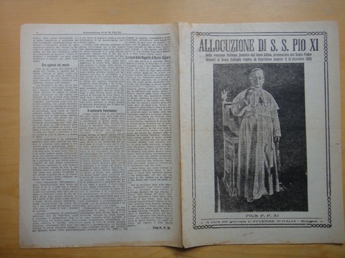 1925 allocuzione s pio - di, s.s.pio