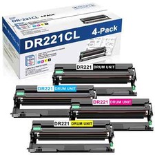 Confezione 4 unità batteria DR-221CL compatibili con Brother DR-221 HL-3170CDW MFC-9340CDW