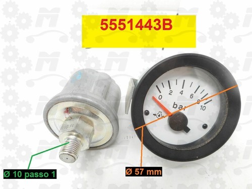 Manometro pressione olio
