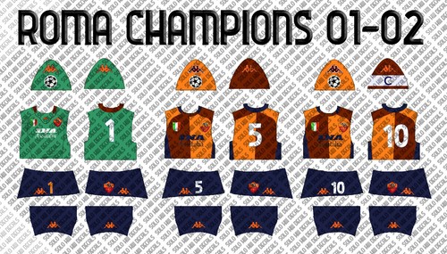 Subbuteo decals roma champions - roma,