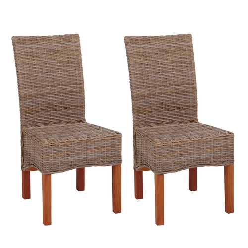 Set sedie vimini - 2,