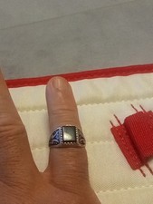 ANELLO Uomo In Argento 925 Onice 