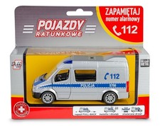Modellino auto polizia polacca Mercerdes-Benz giocattolo pressofuso scala 1:39-1:43 Daffi
