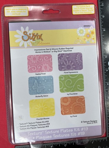 Kit piatti texture sizzix - kit,