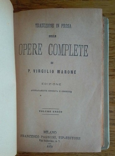 Traduzione prosa - in,