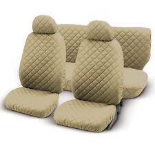 COPRISEDILI PER AUTO TRAPUNTATO MADE IN ITALY UNIVERSALI COLORE BEIGE