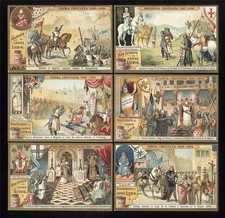 LIEBIG - S 811 CIF 812 -  LE CROCIATE 3° _ VARIANTE mm. 79 _  - Ed. ITALIANA