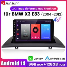 8 core CarPlay 6+128G Android 14 autoradio GPS navigatore WIFI per BMW X3 E83 2004-2012