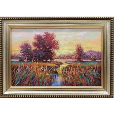 Dipinto olio natura estiva