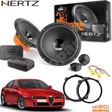 Kit 4 Casse Altoparlanti Hertz DSK 165.3 Ant/Post per Alfa Romeo 159 dal 2005