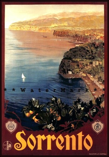 Sorrento italia 1927poster - italia,