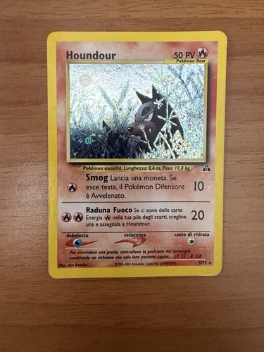Houndour holo neo discovery - houndour,