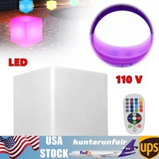 Sgabello bar pub luce cubo led 17 pollici con telecomando 16 RGB colore cambio sedia