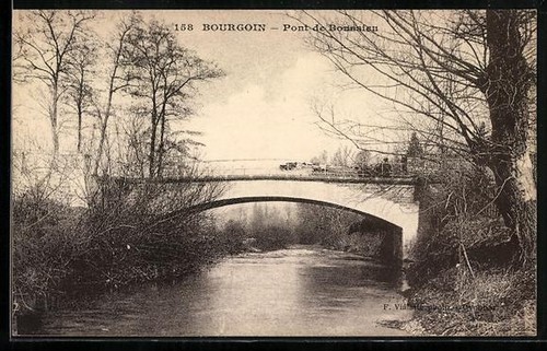 Cpa bourgoin pont - cpa, boussieu