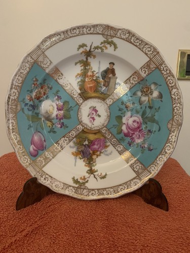 Piatto meissen dipinto mano - meissen,