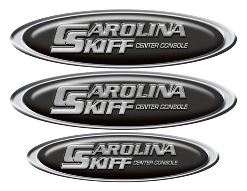 Carolina skiff adesivi - carolina, ovali
