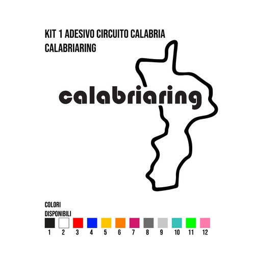 Adesivo calabriaring nero - ,