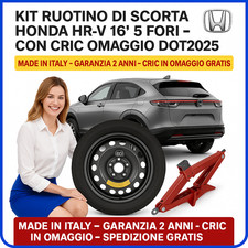 ✅ Kit Ruotino di Scorta Honda HR-V 16” 5 Fori – Con Cric Omaggio DOT2025 ?