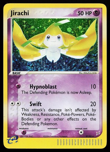 Carta pokemon jirachi 95 - carta,