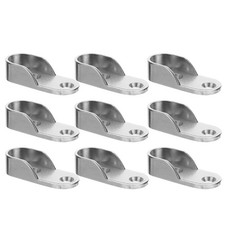 12pcs Armadio Asta End Bracket Armadio Armadio Armadio Palo Sedile Armadio Palo