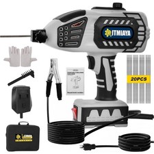 Saldatrice Portatile 110V ARC Saldatrice Elettrica Portatile con Elettrodi 20PCS