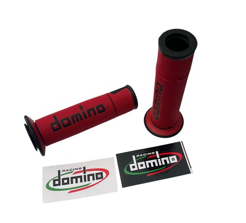 Coppia manopole domino - manopole, rosso