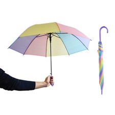 Ombrello 8 stecche multicolore per bambini richiudibile con apertura automatico
