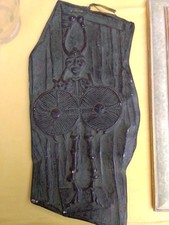 Quadro Ceramica Farci Bronzetto Guerriero Sardegna 