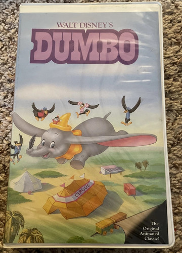 Dumbo vhs walt - disney, black