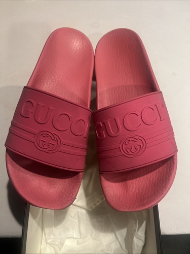 Gucci sandali slide - gomma, rosa