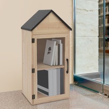 Scatola porta libri in legno a