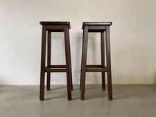 Coppia Sgabelli Legno Bar