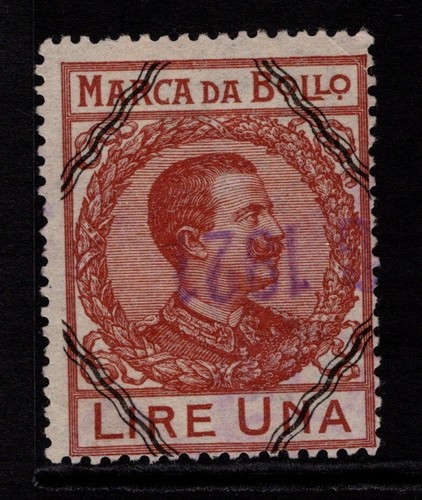 Italy 1920s marca bollo - 1, lire