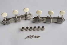 Nichel con bianco invecchiato 3 per lato 3x3 su piastra accordatura chitarra vintage tasti accordatori