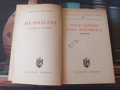Mussolini uomo opera - l'opera,