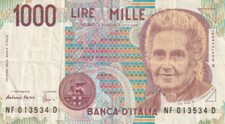 Q1 - Banconota ITALIA 1000
