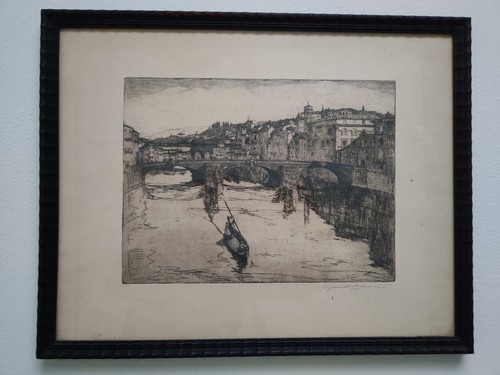 Incisione acquaforte firenze - incisione,