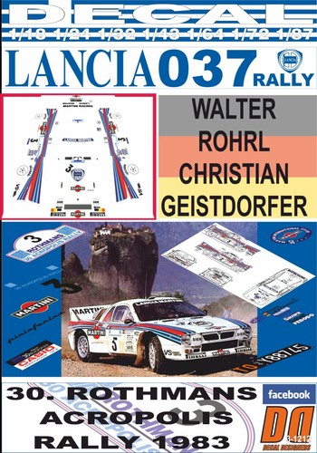 Decal lancia 037 rally - 037,